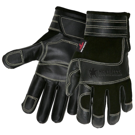 Mcr Safety Gloves, MT Black Deer/Cow MigTig, M, PR 925M